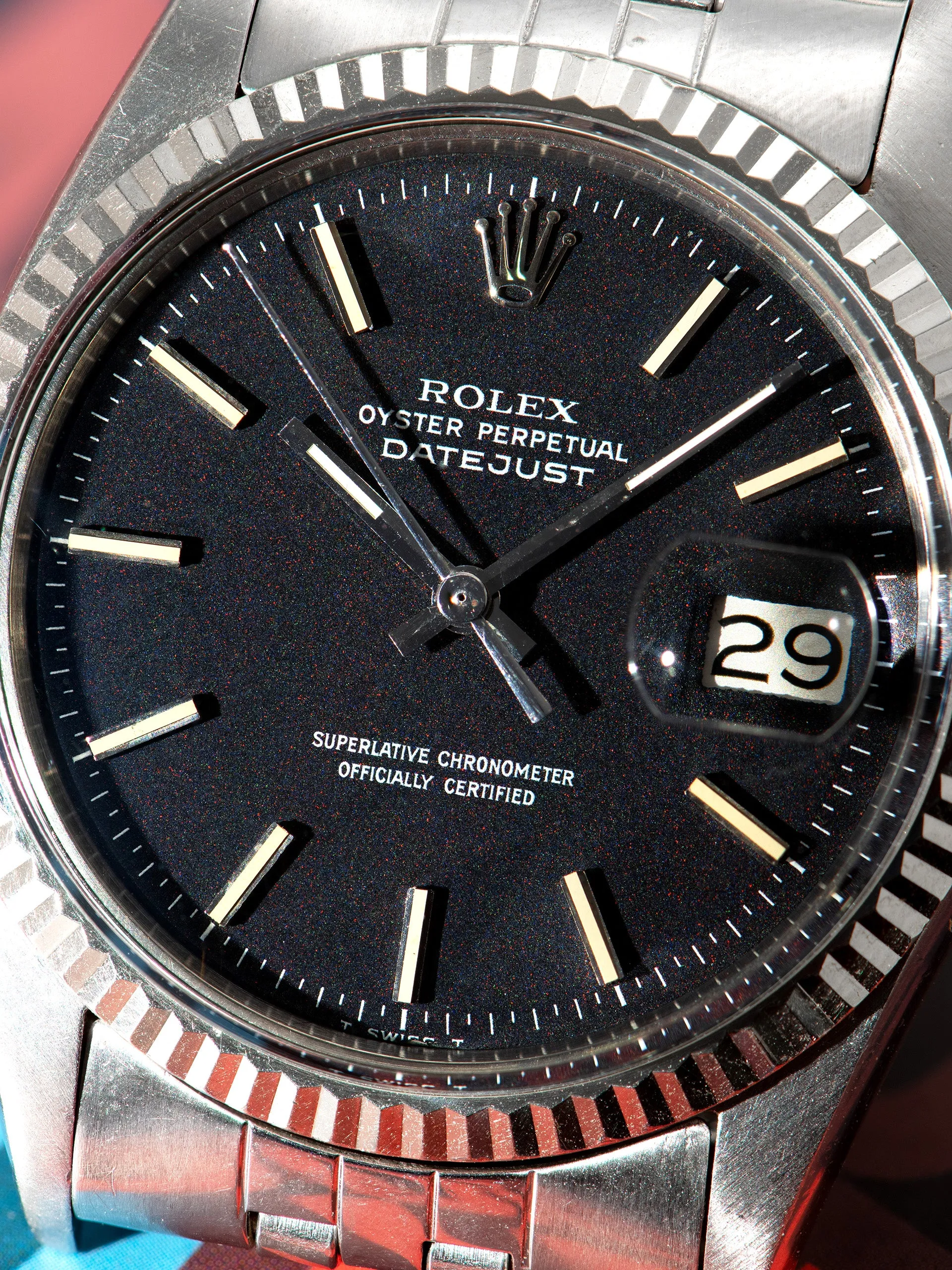 1969 Rolex Datejust (Ref. 1601) Black "Confetti" Dial