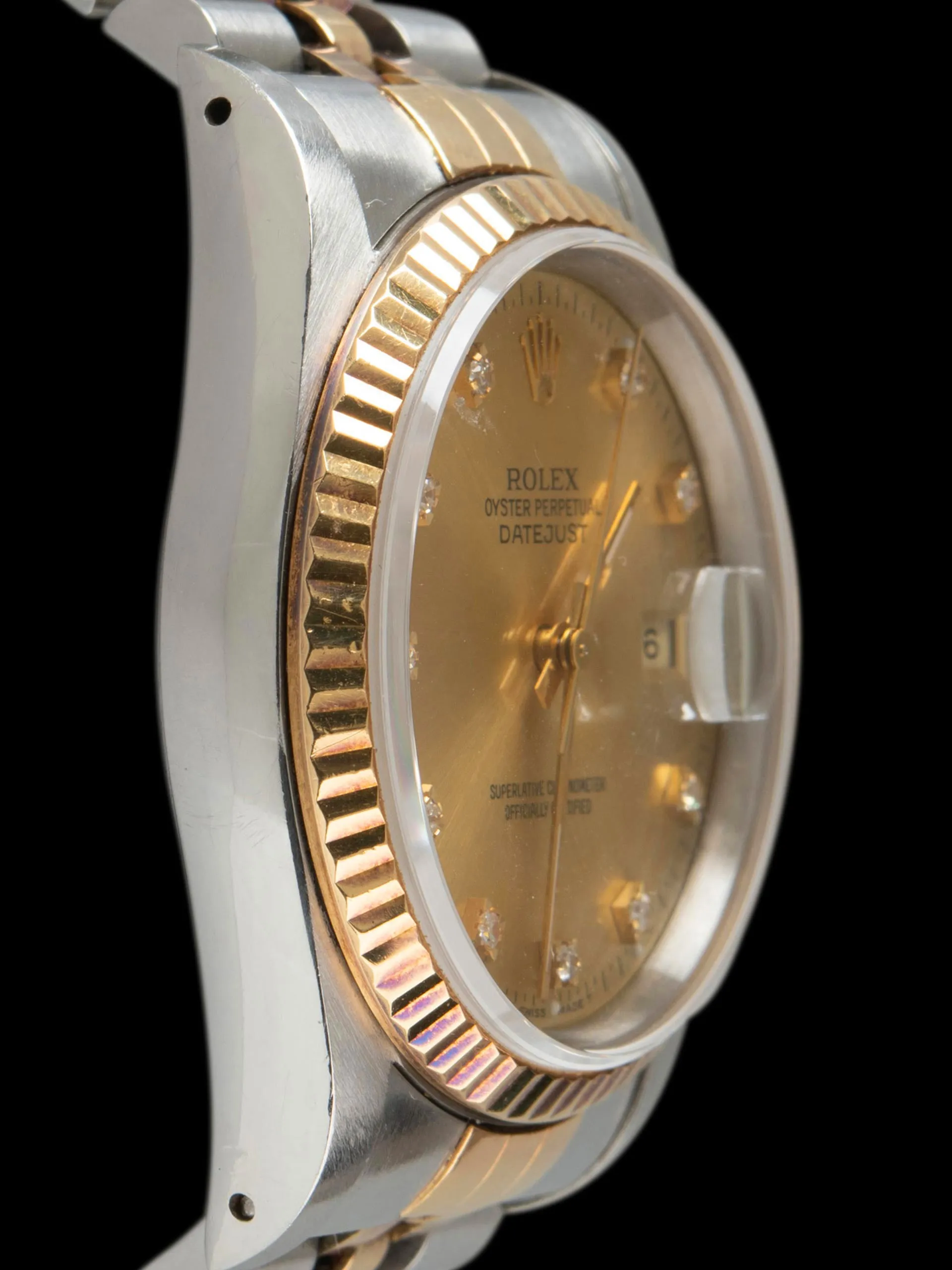 1991 Rolex Two-Tone Datejust (Ref. 16233) W/ Factory Diamond Champagne Dial