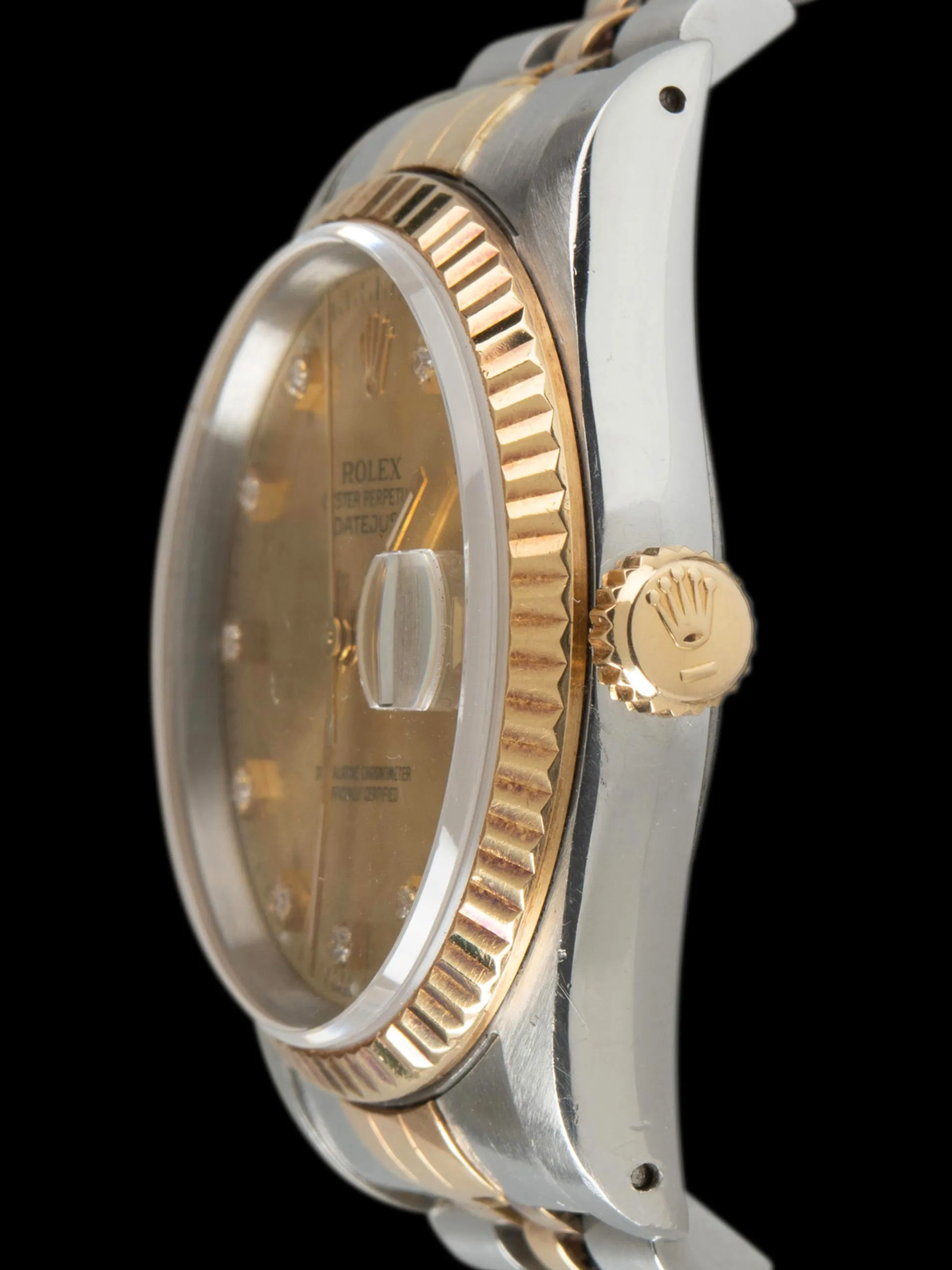 1991 Rolex Two-Tone Datejust (Ref. 16233) W/ Factory Diamond Champagne Dial