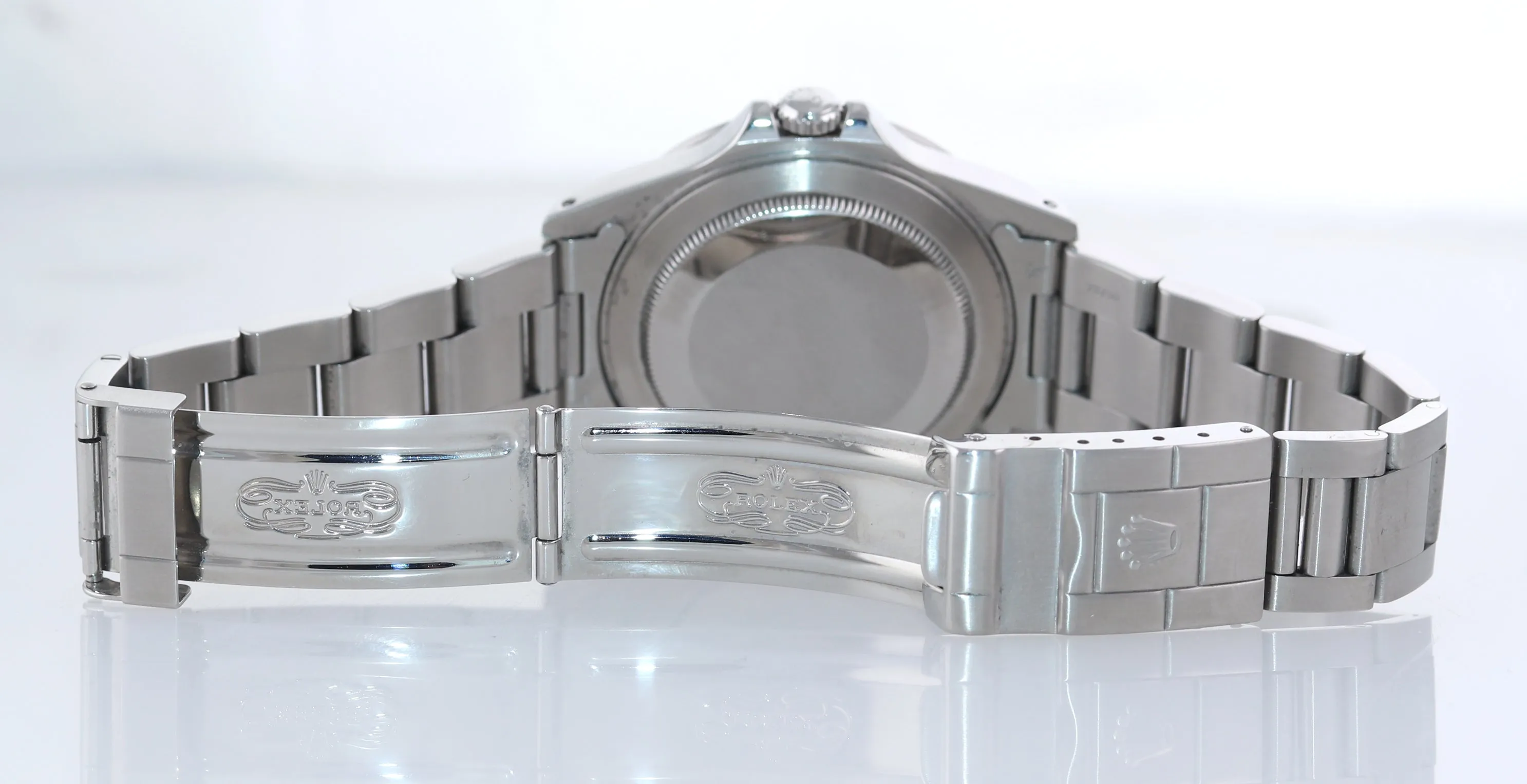 1999 Rolex Explorer II 16570 Stainless Steel Black Dial GMT 40mm Watch Box