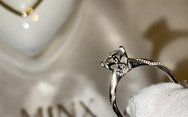1ct | Moissanite Ring | Moissanite Engagement Rings | Womens Engagement Ring | Moissanite Rings | Womens Diamond Ring | Womens Wedding Rings