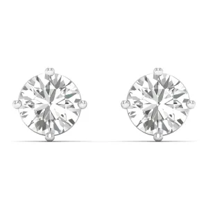 2 Carat Solitaire Studs
