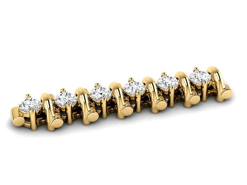 2.00-6.00 CT Round Cut Diamonds - Tennis Bracelet