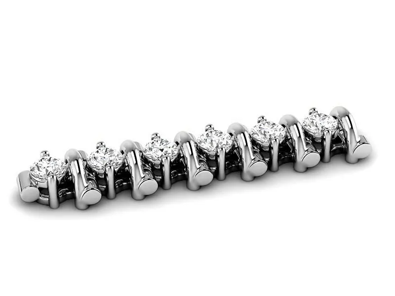 2.00-6.00 CT Round Cut Diamonds - Tennis Bracelet
