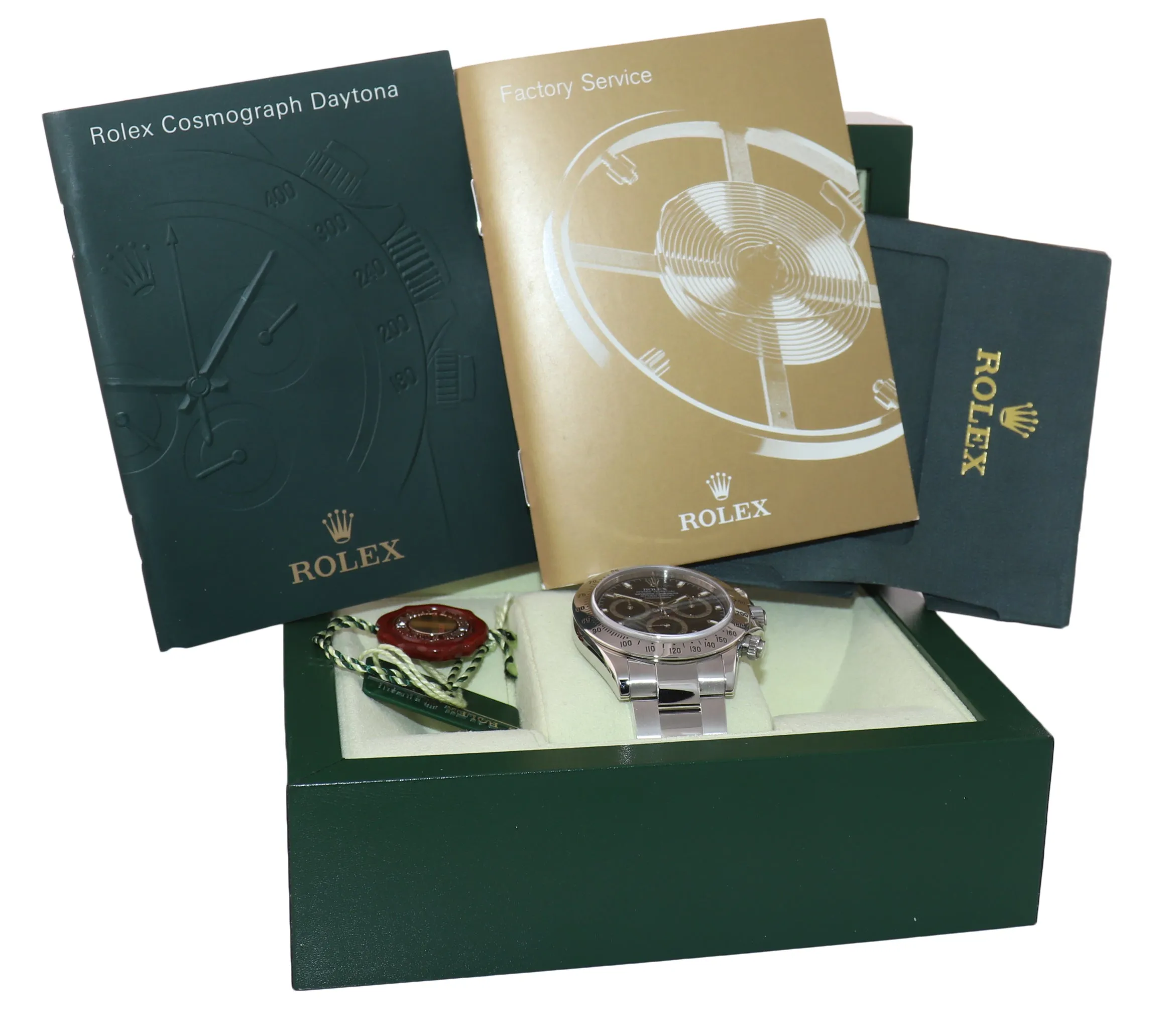 2010 Rehaut Rolex Daytona 116520 Black Steel New Style Fat Buckle 40mm Watch Box