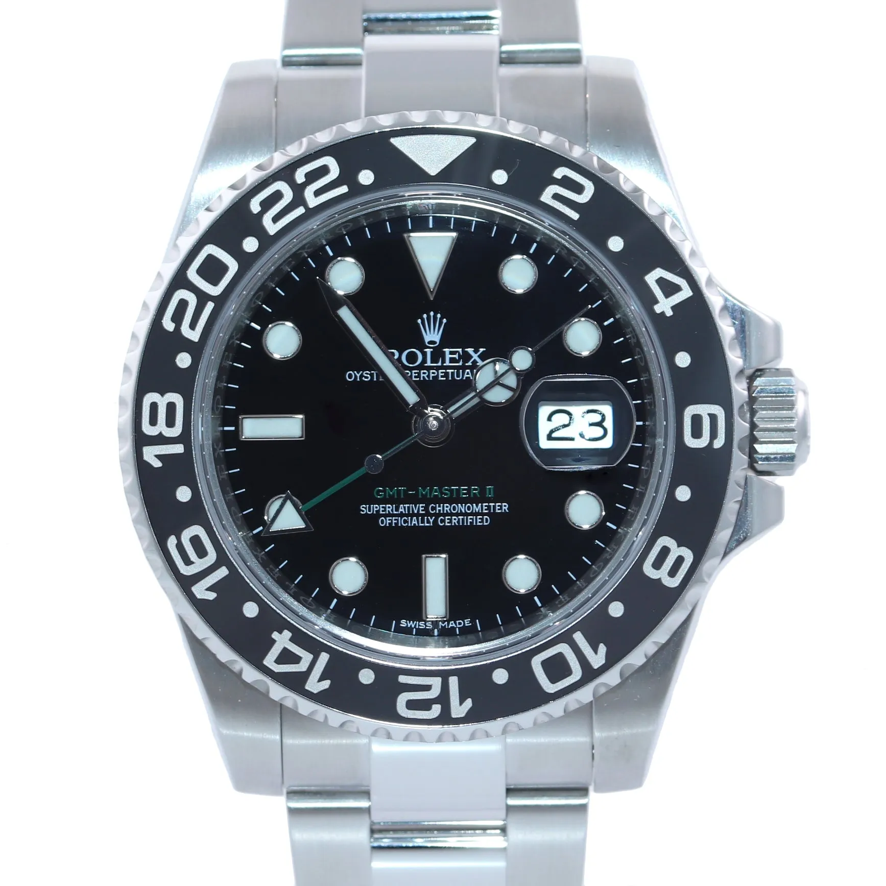 2017 PAPERS Rolex GMT Master II 116710LN Steel Ceramic Black Ceramic Watch