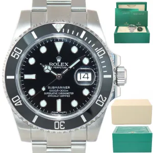 2018-2020 Rolex Submariner Date 116610 Steel Black Dial Ceramic Bezel Watch Box