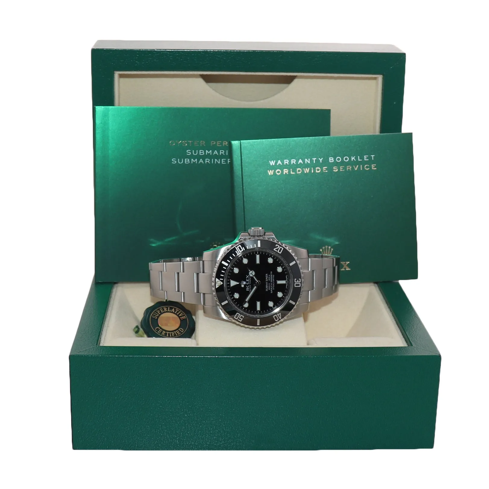 2018 Rolex Submariner No-Date 114060 Steel Black Ceramic Dive 40mm Watch Box