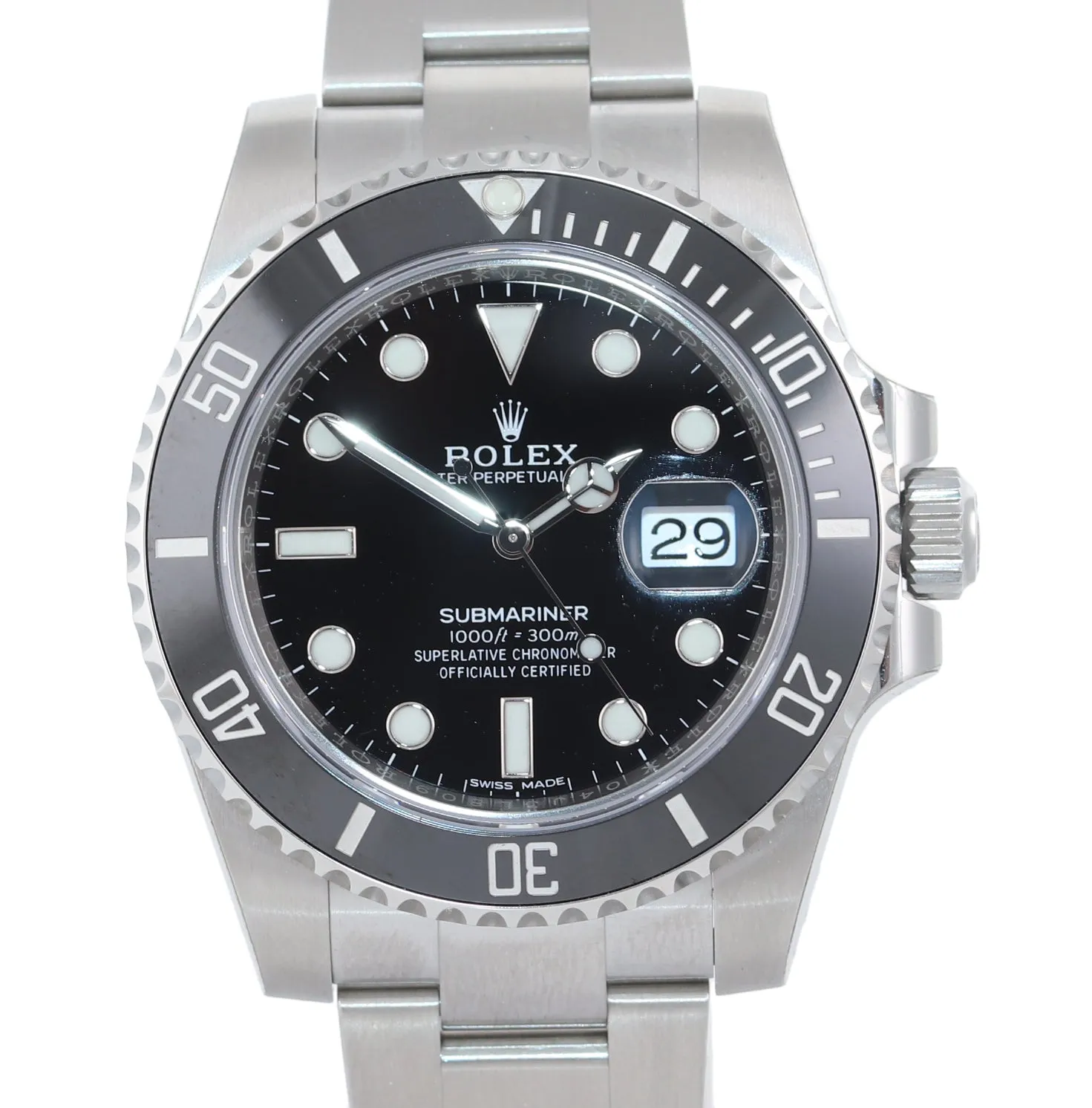 2019 NEW STICKERS PAPERS Rolex Submariner 116610 Steel Black Ceramic Watch Box