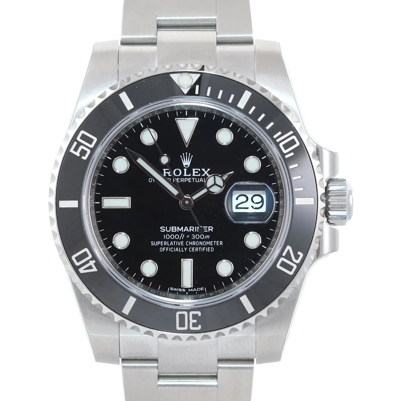 2019 NEW STICKERS PAPERS Rolex Submariner 116610 Steel Black Ceramic Watch Box
