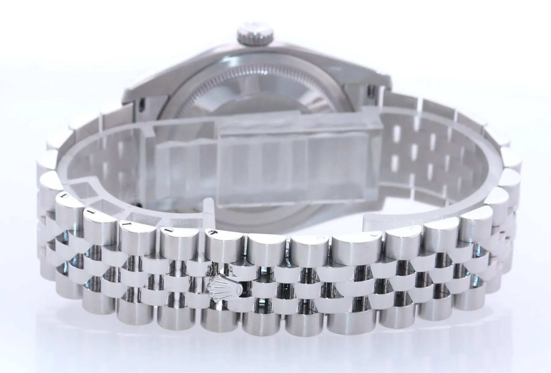 2019 PAPERS Rolex DateJust White Stick 116234 36mm Jubilee Steel Fluted Watch Box