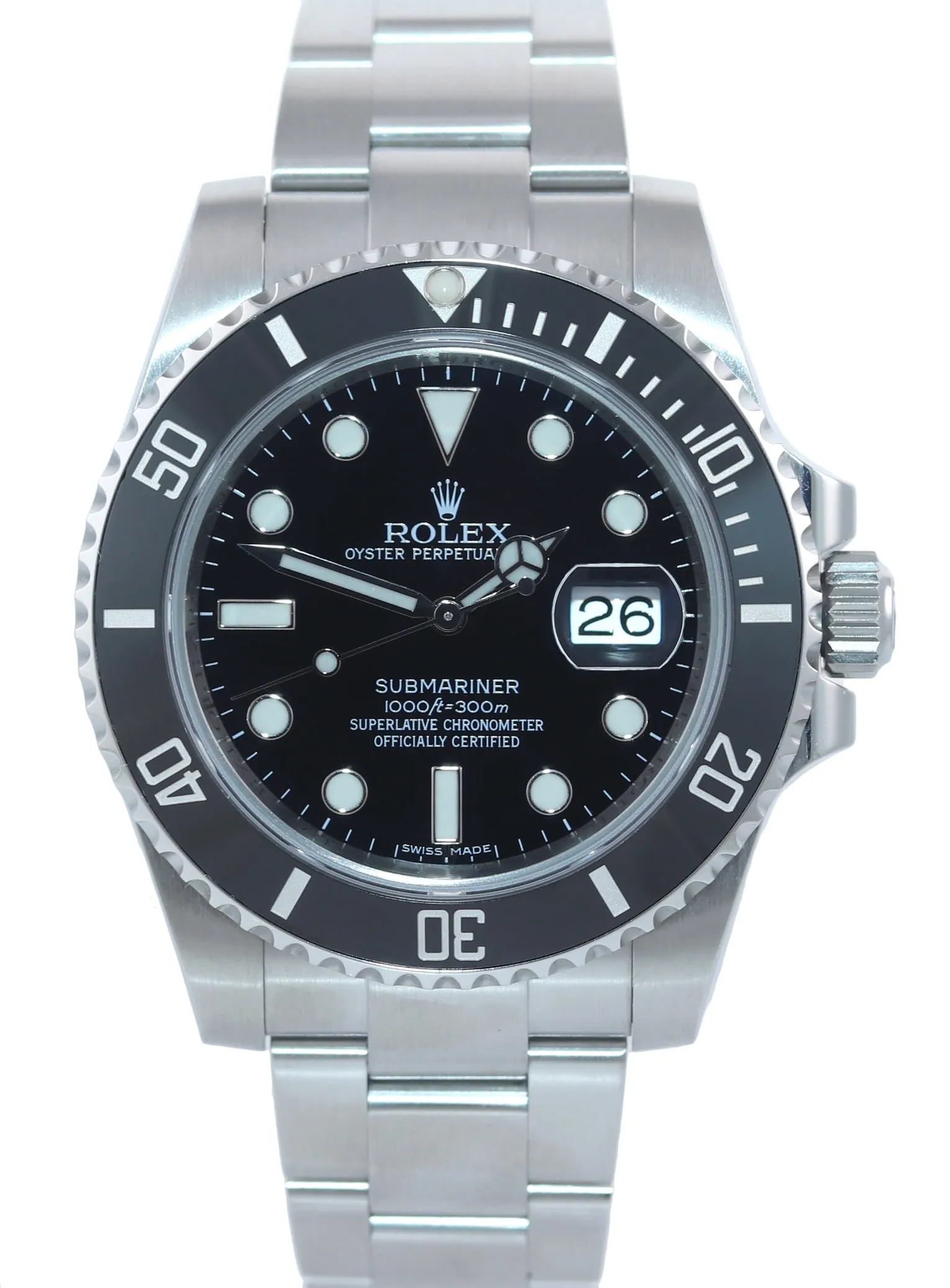2020 NEW PAPERS Rolex Submariner Date 116610 Steel Black Ceramic Bezel Watch Box