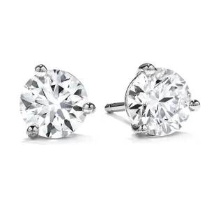 2.34 THREE-PRONG STUD EARRINGS