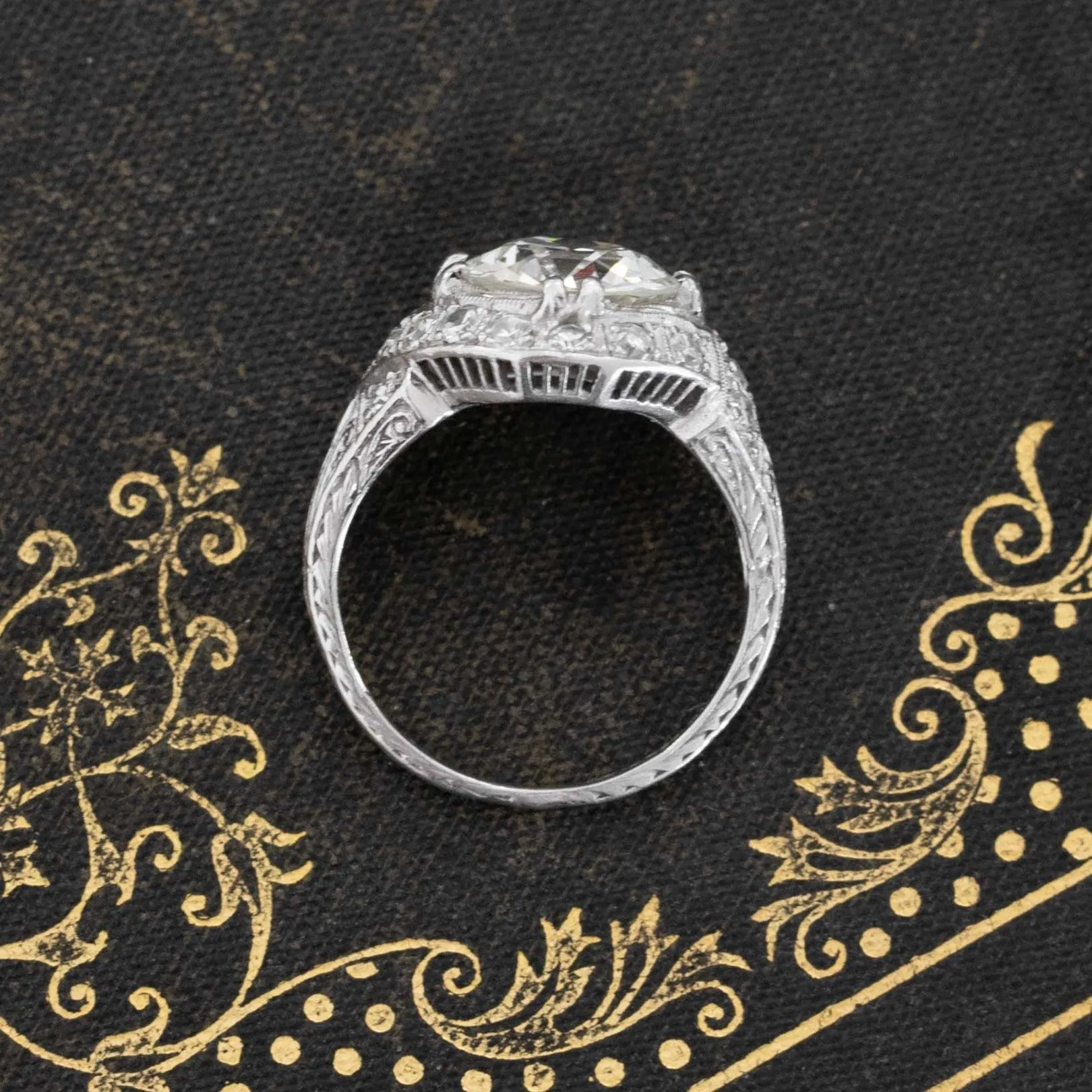 2.34ct Edwardian Old European Cut Diamond Solitaire, GIA K VS2