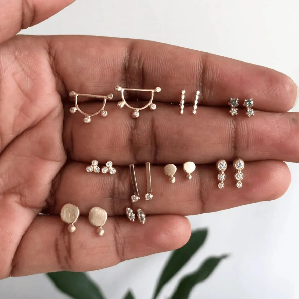 3 Granule Diamond Studs