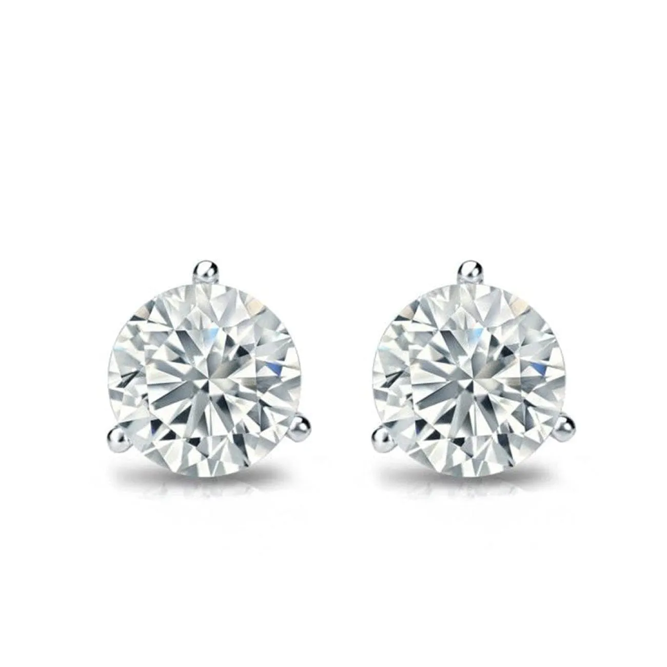 3.05CT ROUND DIAMOND STUDS