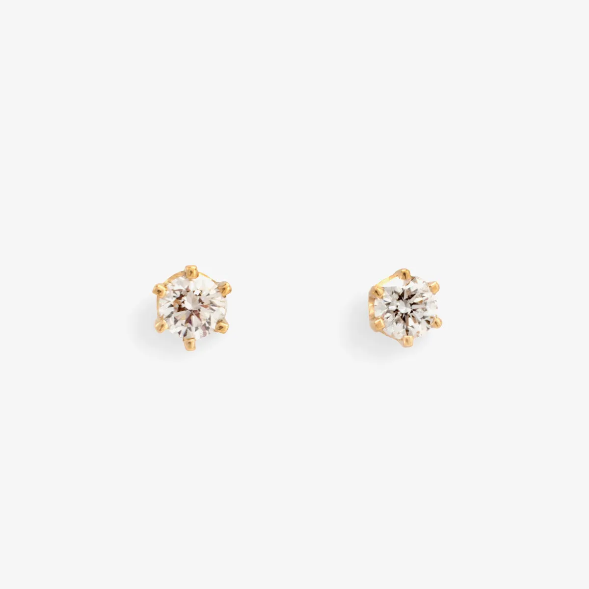 3mm White Diamond Studs | E1902W