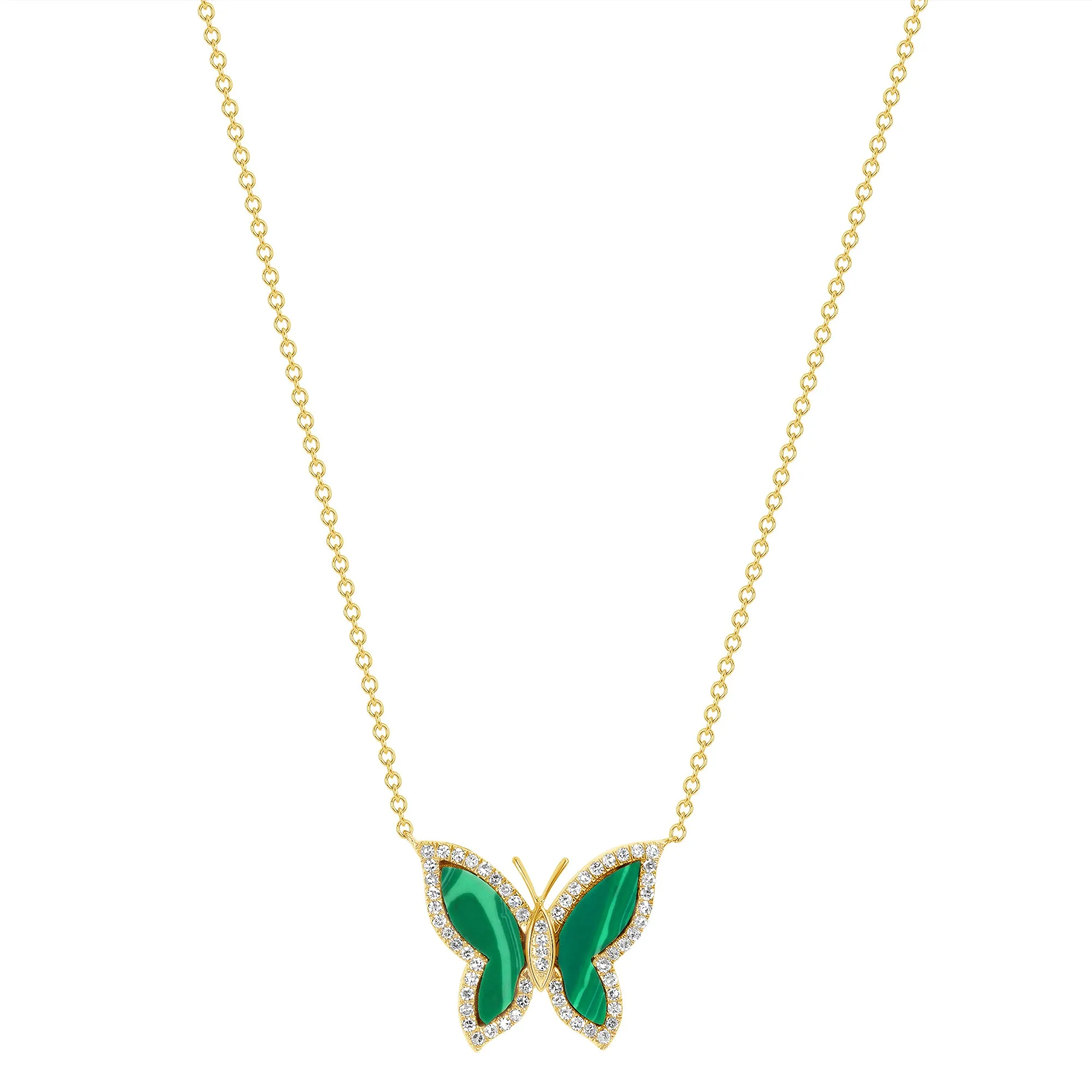 4 Layers Emerald and Malachite Necklaces