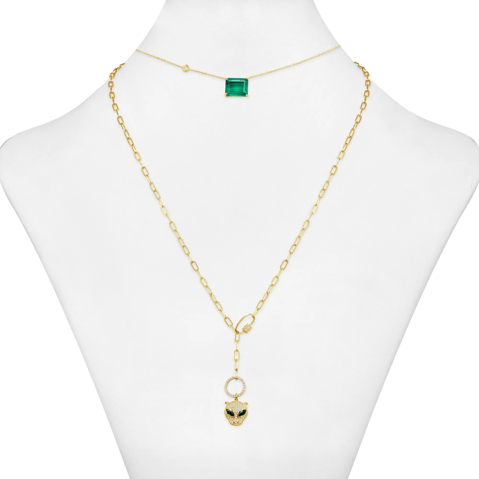 4 Layers Emerald and Malachite Necklaces