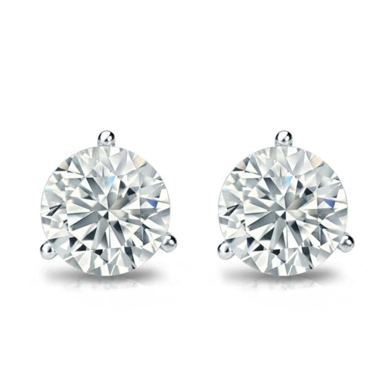 4.01CT ROUND DIAMOND STUDS