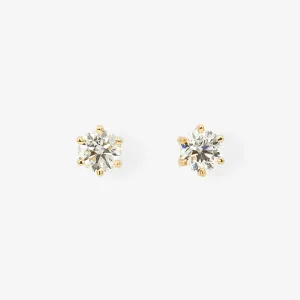 4mm White Diamond Studs | E1904W