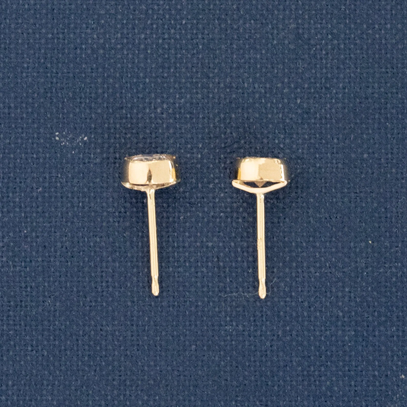 .60ctw Round Brilliant Cut Diamond Bezel Stud Earrings