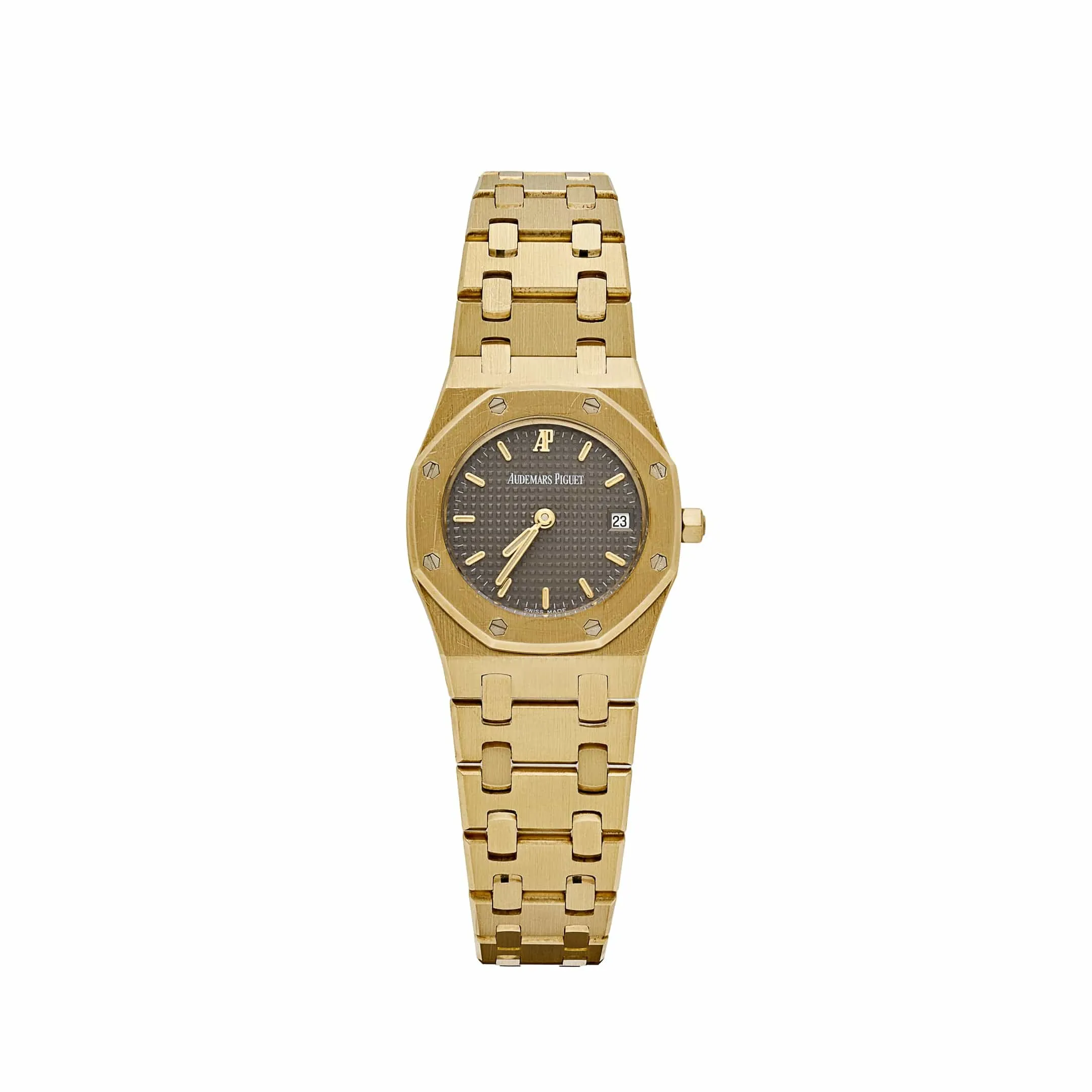 A&P Luxury Watches Royal Oak 6007BA 'Ladies' Yellow Gold Grey Dial Quartz