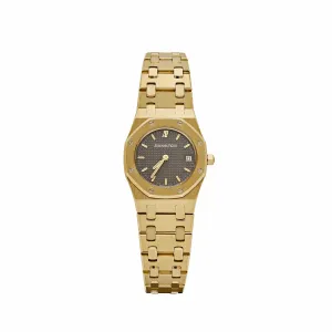 A&P Luxury Watches Royal Oak 6007BA 'Ladies' Yellow Gold Grey Dial Quartz