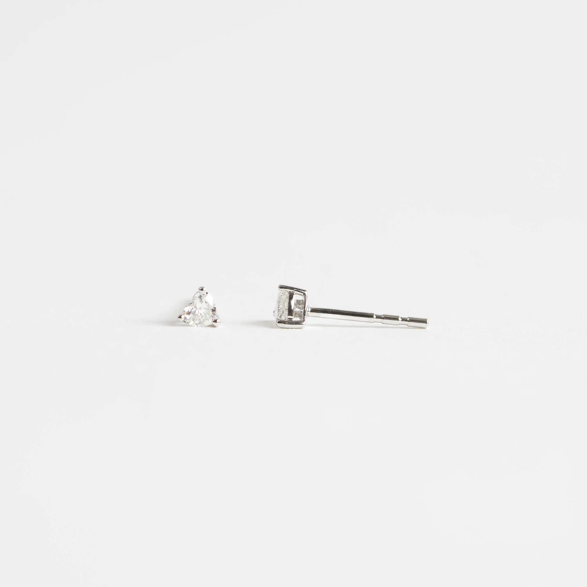 Adeline Diamond Heart Earrings