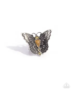 Adolescent Aerial - Orange - Butterfly - Ring
