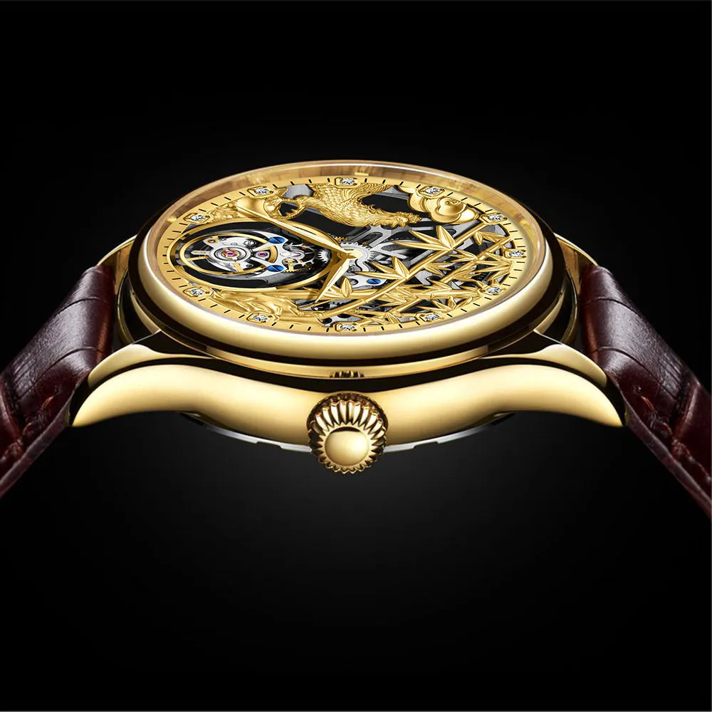 AESOP Zodiac Skeleton Tourbillon Chicken Watch 7072