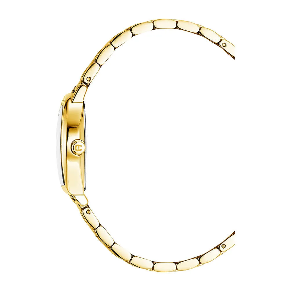 Aigner Daiana Ladies Green Dial Gold Tone Watch