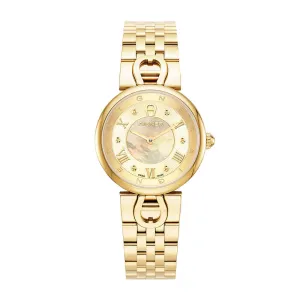 Aigner Dolce Ladies Gold MOP Dial Gold Stainless Steel Watch