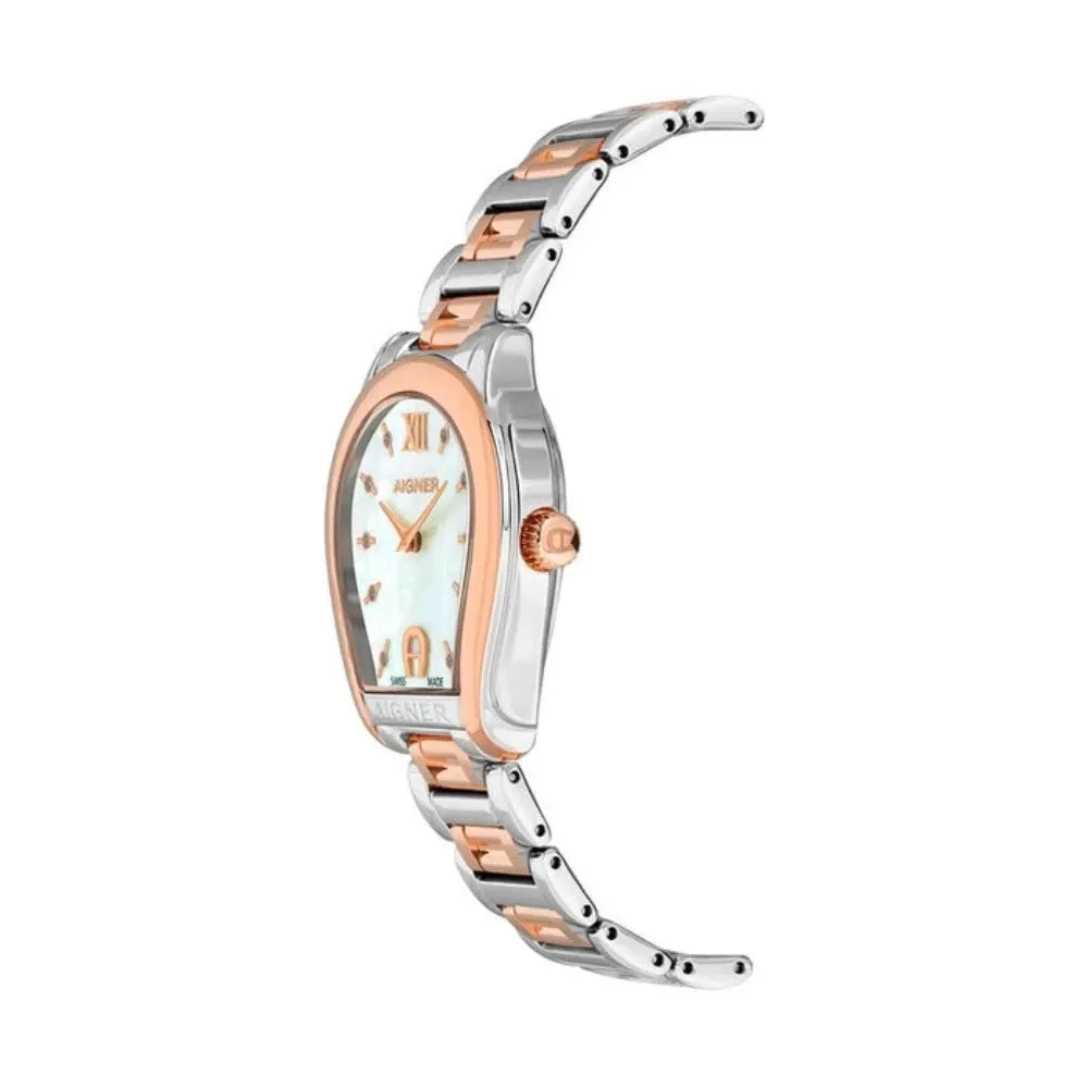Aigner Women  Vicenca Watch Stainless Steel/Rose Gold Plated Case /Bracelet  With MOP Dial