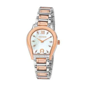 Aigner Women  Vicenca Watch Stainless Steel/Rose Gold Plated Case /Bracelet  With MOP Dial