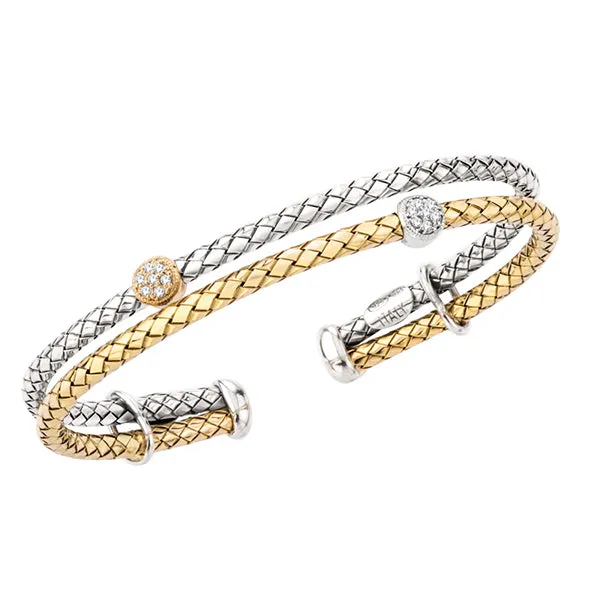 Alisa Sterling Silver & 18k Bracelet