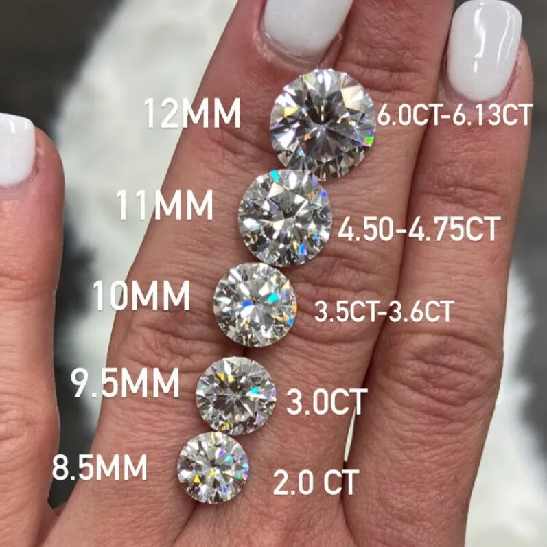 Ally | Round Moissanite Engagement Ring Set