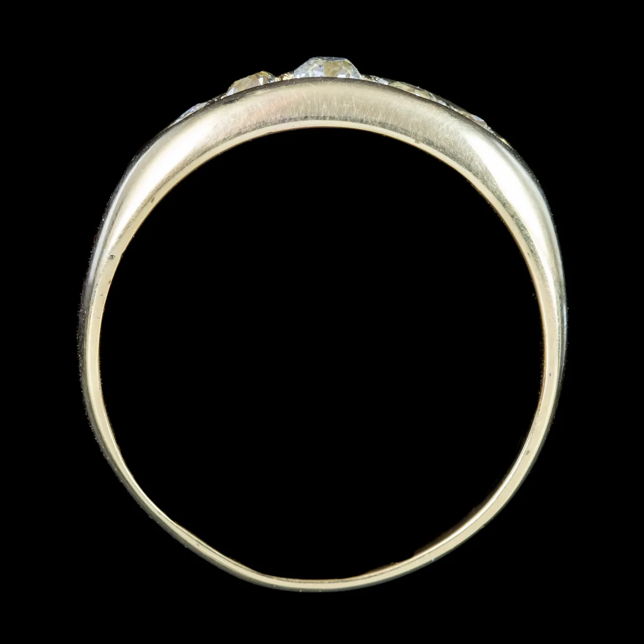 Antique Victorian Diamond Five Stone Band Ring 0.36ct Total