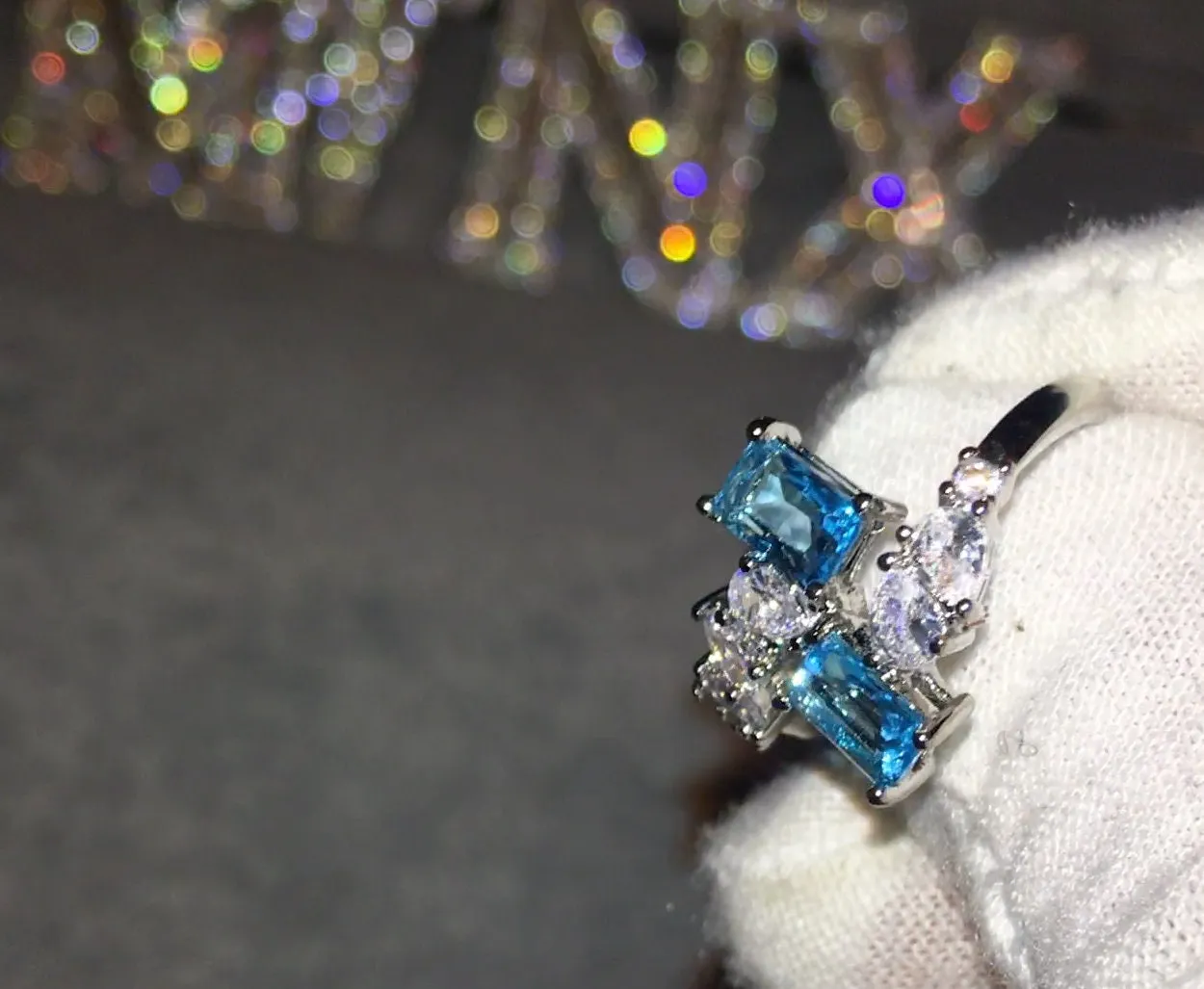 Aquamarine Ring | Aquamarine Diamond Ring | Aquamarine Emerald Ring |  Aquamarine Engagement Ring | Blue Diamond Ring | Blue Tourmaline Ring