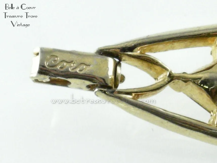 Art Deco Design Coro Rhinestone Bracelet 1953 Patent Alfred Katz