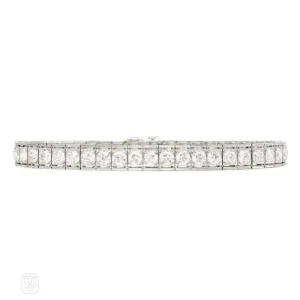 Art Deco diamond line bracelet, Tiffany