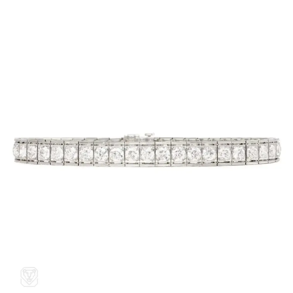 Art Deco diamond line bracelet, Tiffany