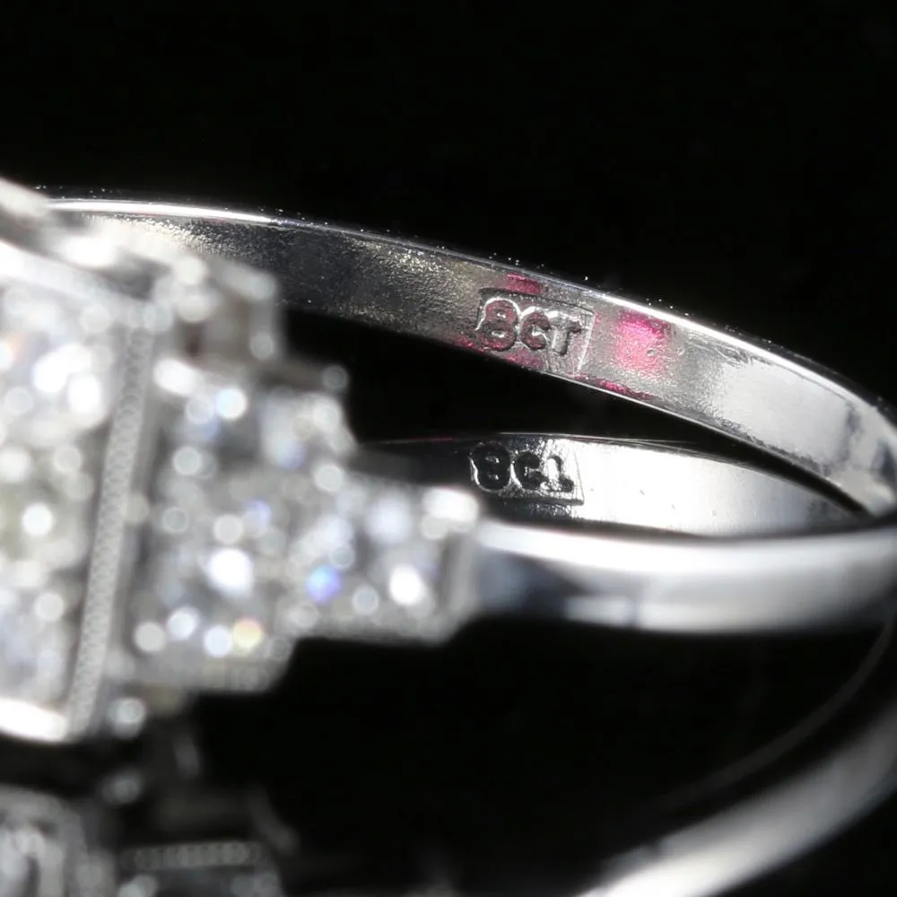 Art Deco Ruby Diamond Ring 18Ct Gold 0.80Ct Ruby 1.20Ct Diamonds