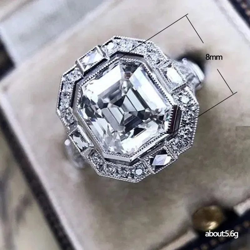 Asscher Diamond Ring | Vintage Diamond Ring