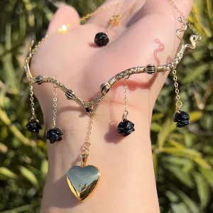 Astraea Lovers Locket Black Onyx 14KGF ✵ READY TO SHIP ✵
