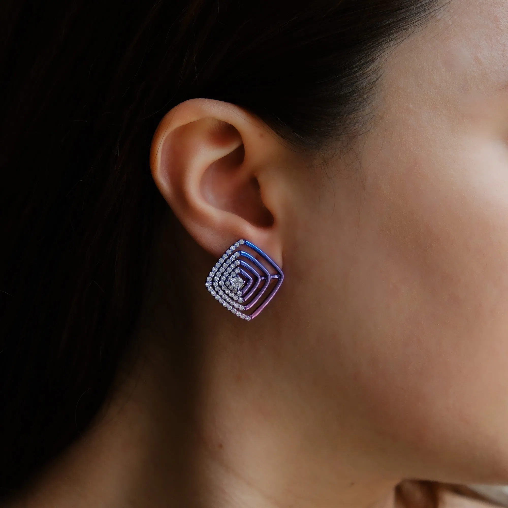Aurora Nights Altair Diamond Stud Earrings