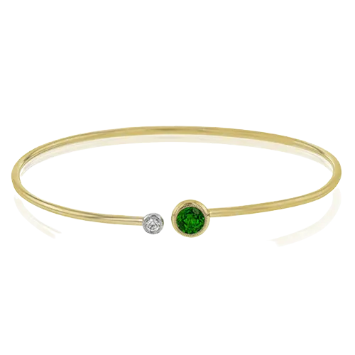 Bangle in 18k Gold with Diamonds