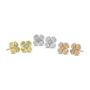 Best & Co. 8 mm Clover Studs (YG / RG / PLAT)