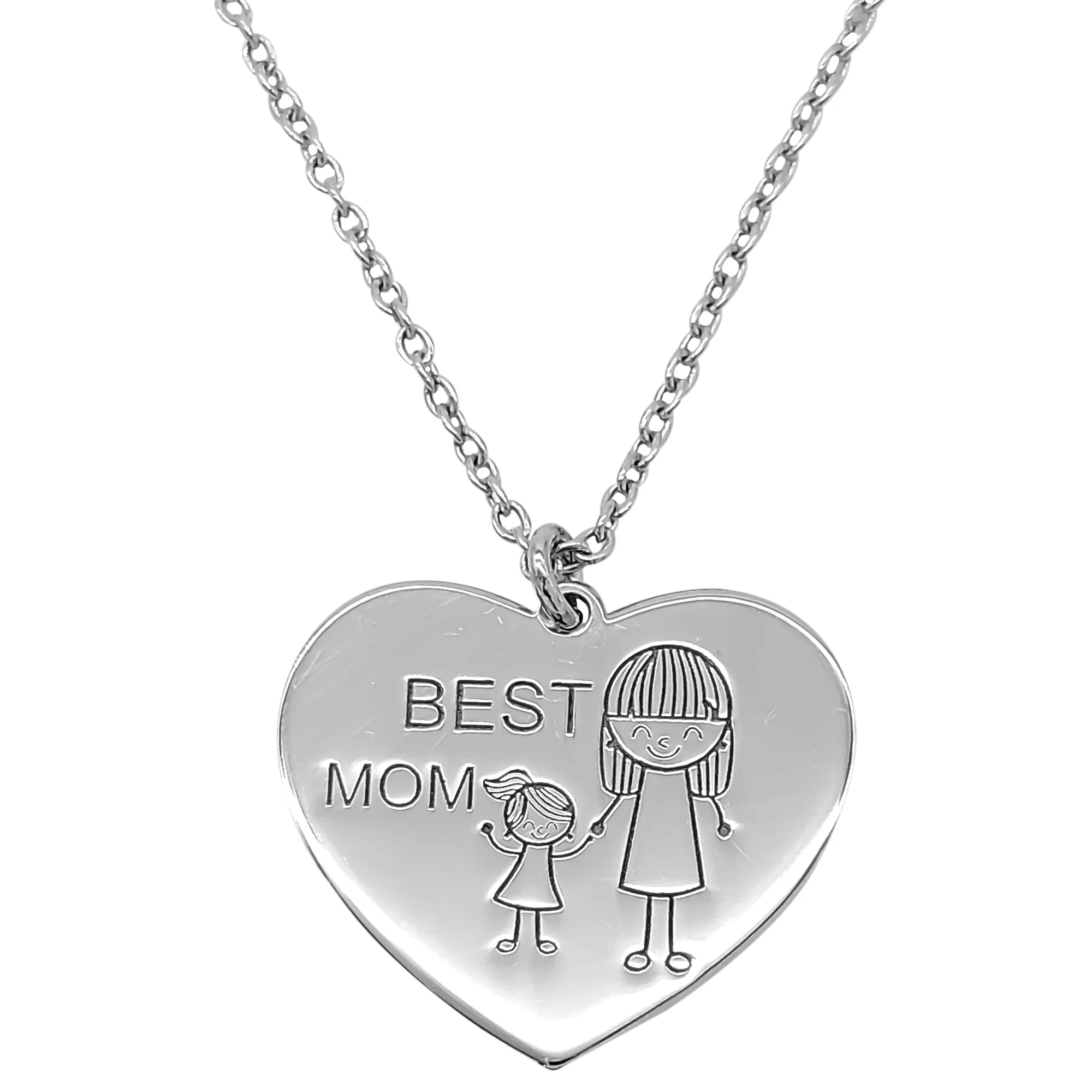 Best Mom Heart Necklace