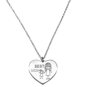 Best Mom Heart Necklace